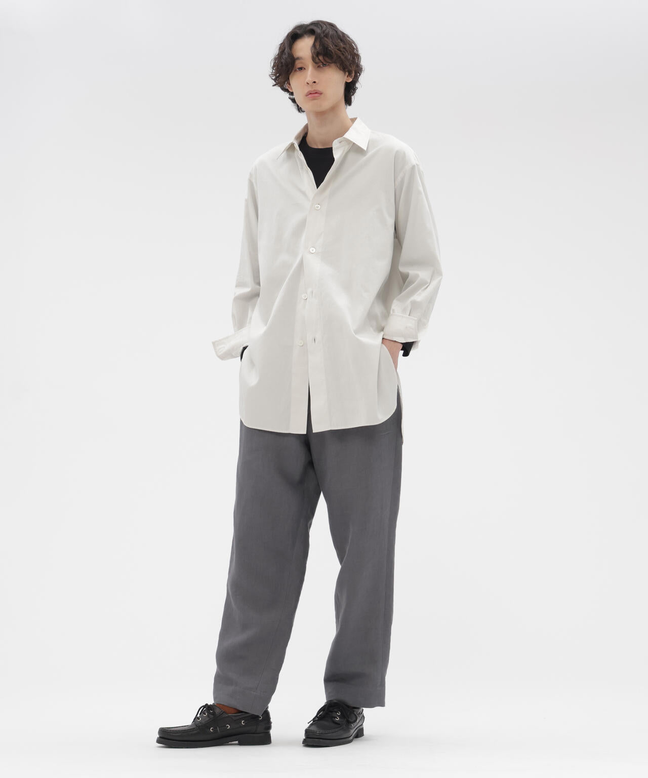 FINE COTTON PIQUE SHIRTING SHIRT | MARGARET HOWELL（マーガレット