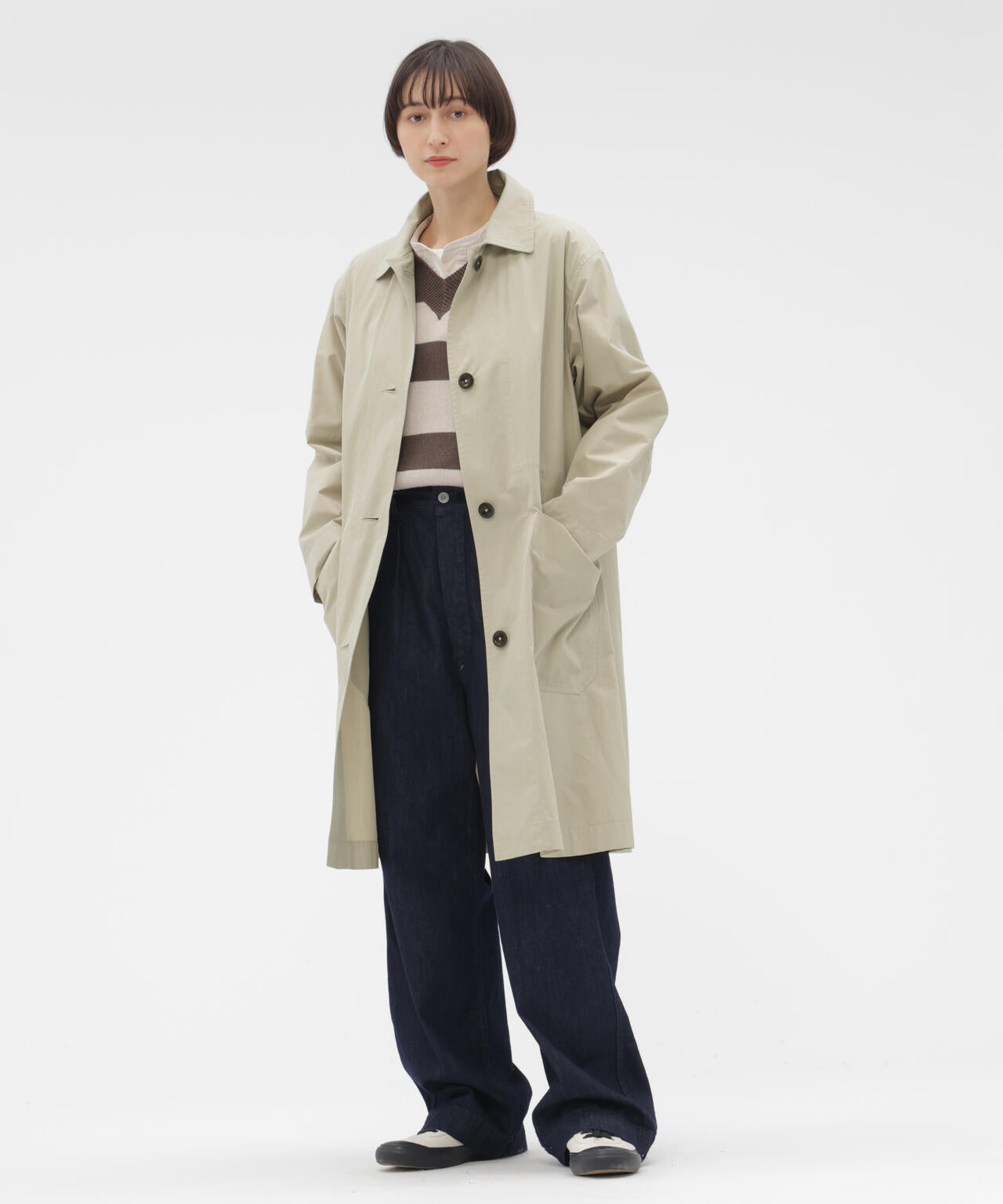 PROOFED COTTON POPLIN COAT | MARGARET HOWELL（マーガレット