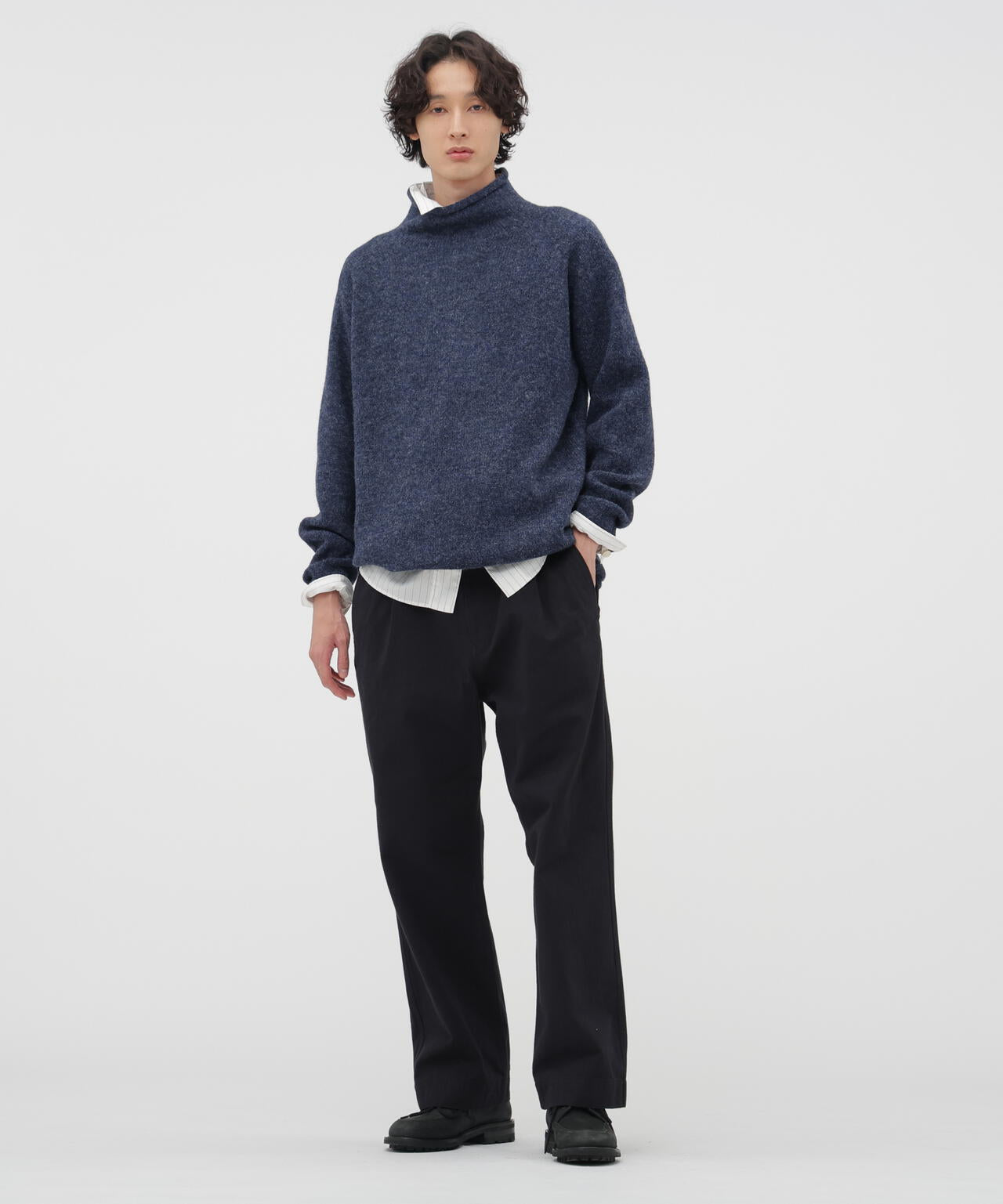 FADED COTTON TWILL TROUSERS | MARGARET HOWELL（マーガレット