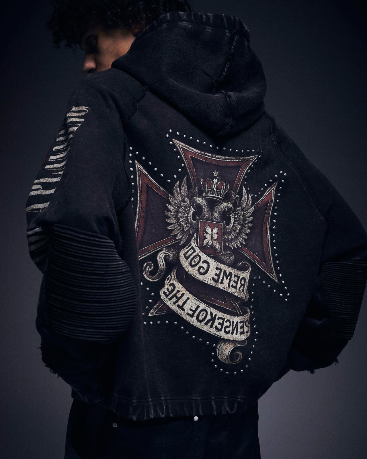 DankeSchon/ダンケシェーン/490 CHEMICAL ZIP HOODIE IRONCROSS