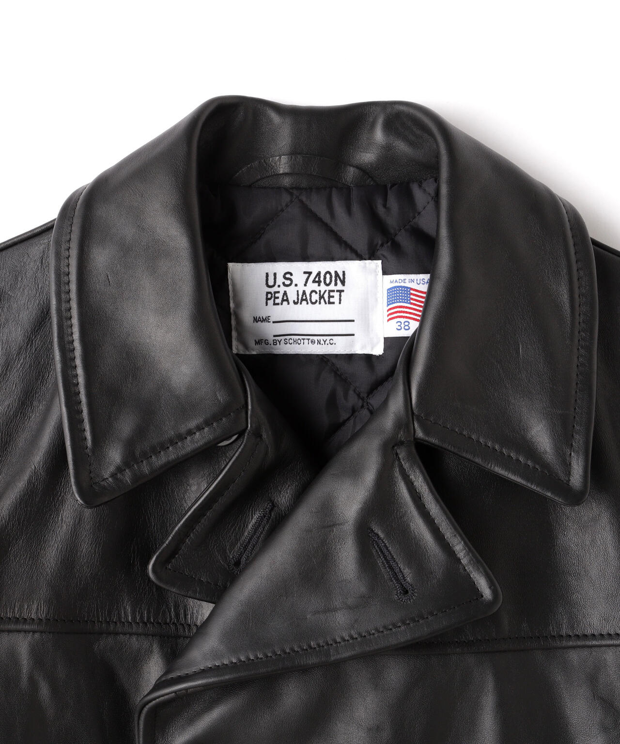 140 LEATHER PEACOAT/レザーピーコート | Schott（ショット） ｜【公式