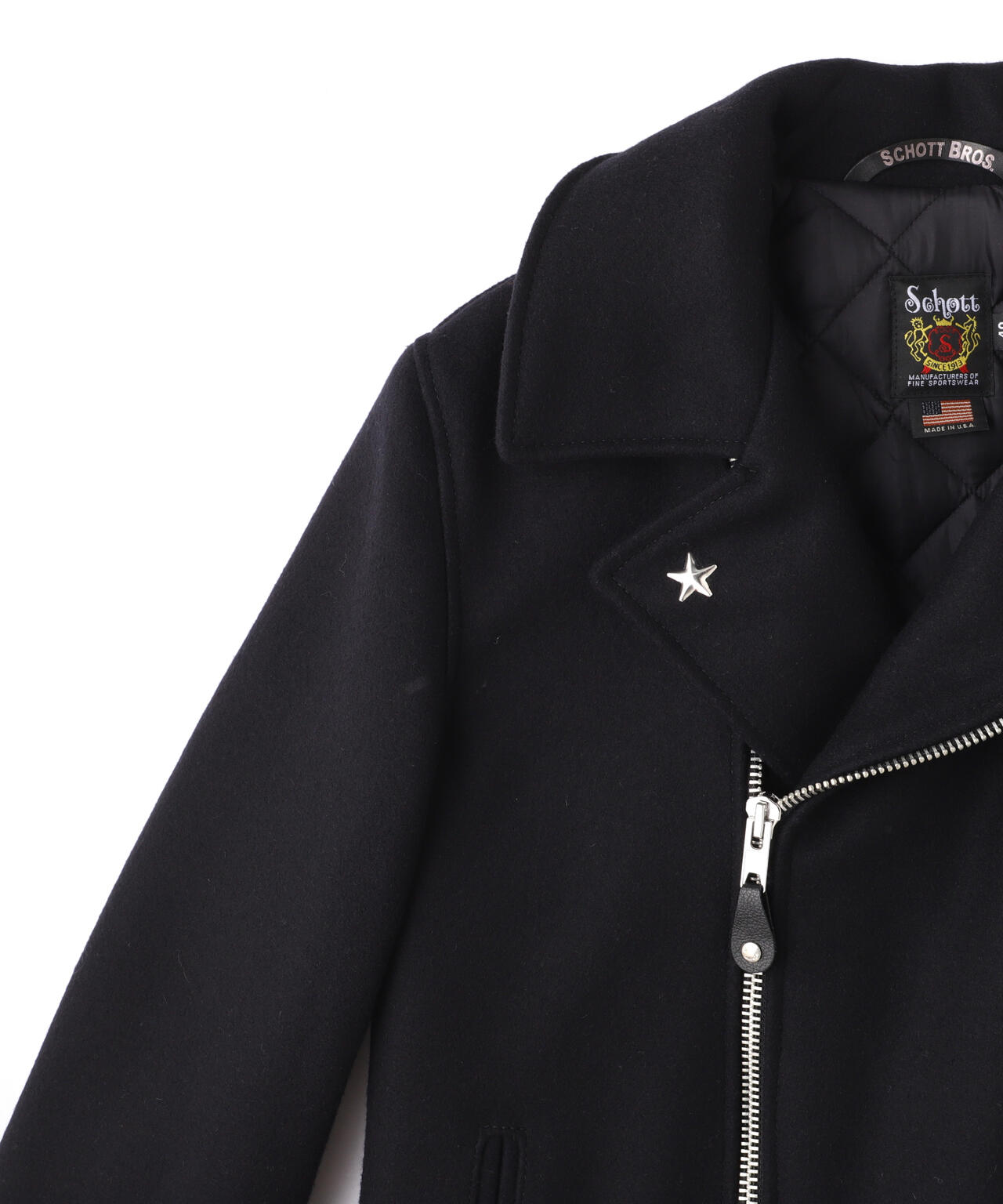 766US MELTON ZIP UP P-COAT/メルトン ジップアップ ピーコート