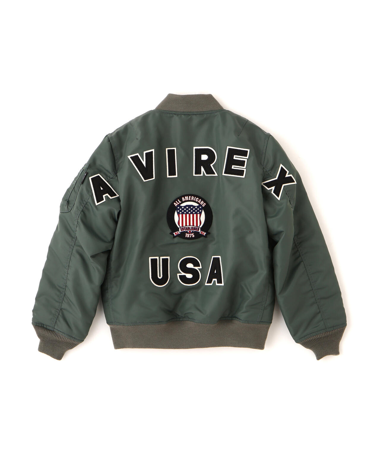 KIDS/50th Anniversary》MA-1 SIGNATURE BIG LOGO | AVIREX