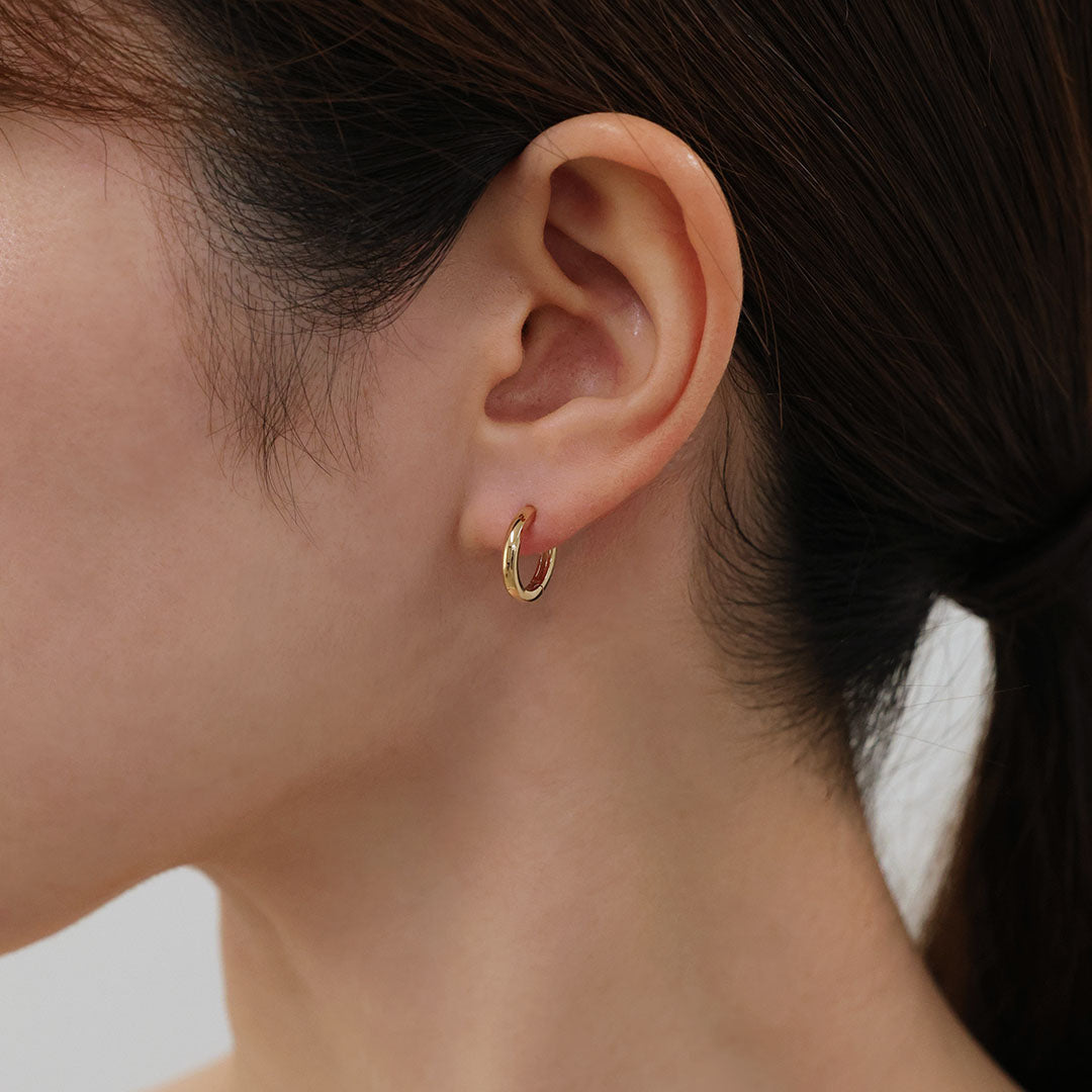 K10フープピアス マルク M｜MONATELIER（モナトリエ）公式｜K10 一粒