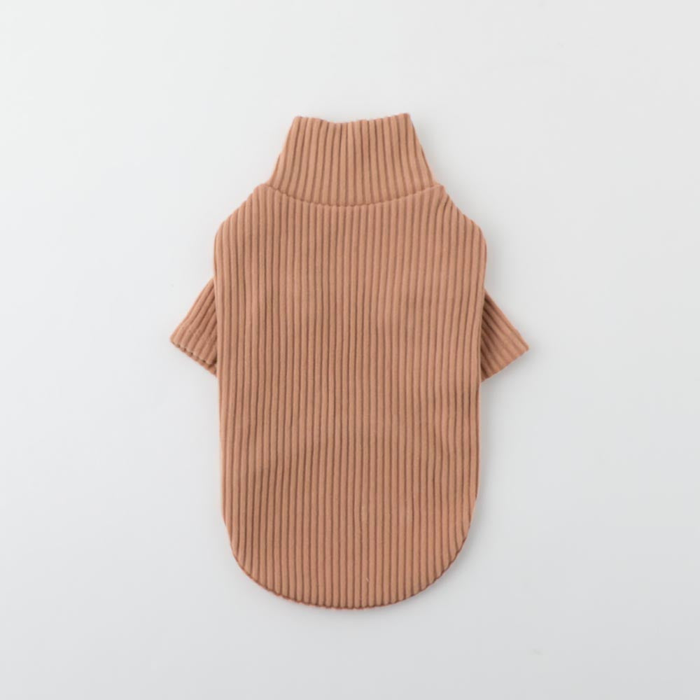 シンプルリブハイネックトップス – moncheri