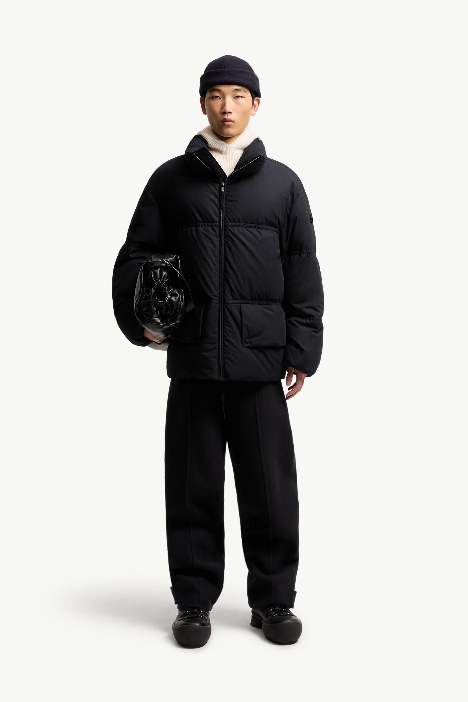 Navy Blue Moncler + JIL SANDER Collinemycin Short Down Jacket