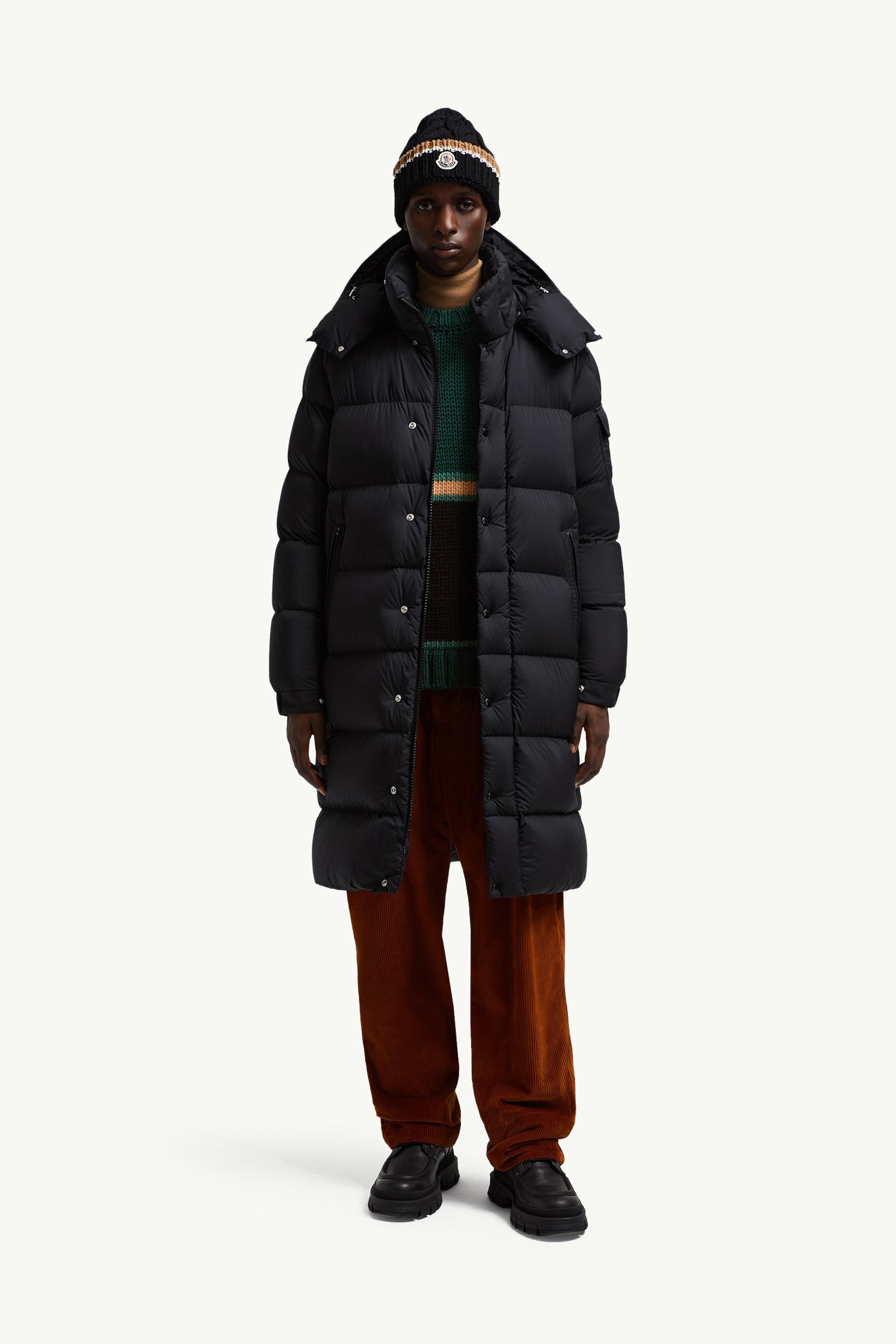 Black Hanoverian Hooded Long Down Jacket - Long Down Jackets for