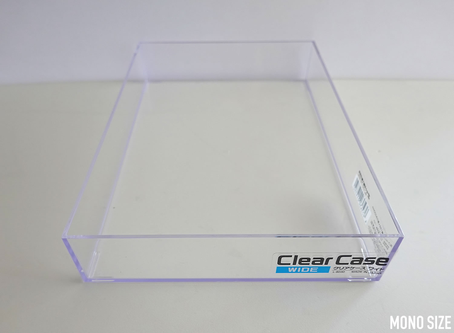 100均「クリアケース ワイド」の商品情報とサイズ・収納例。セリアで