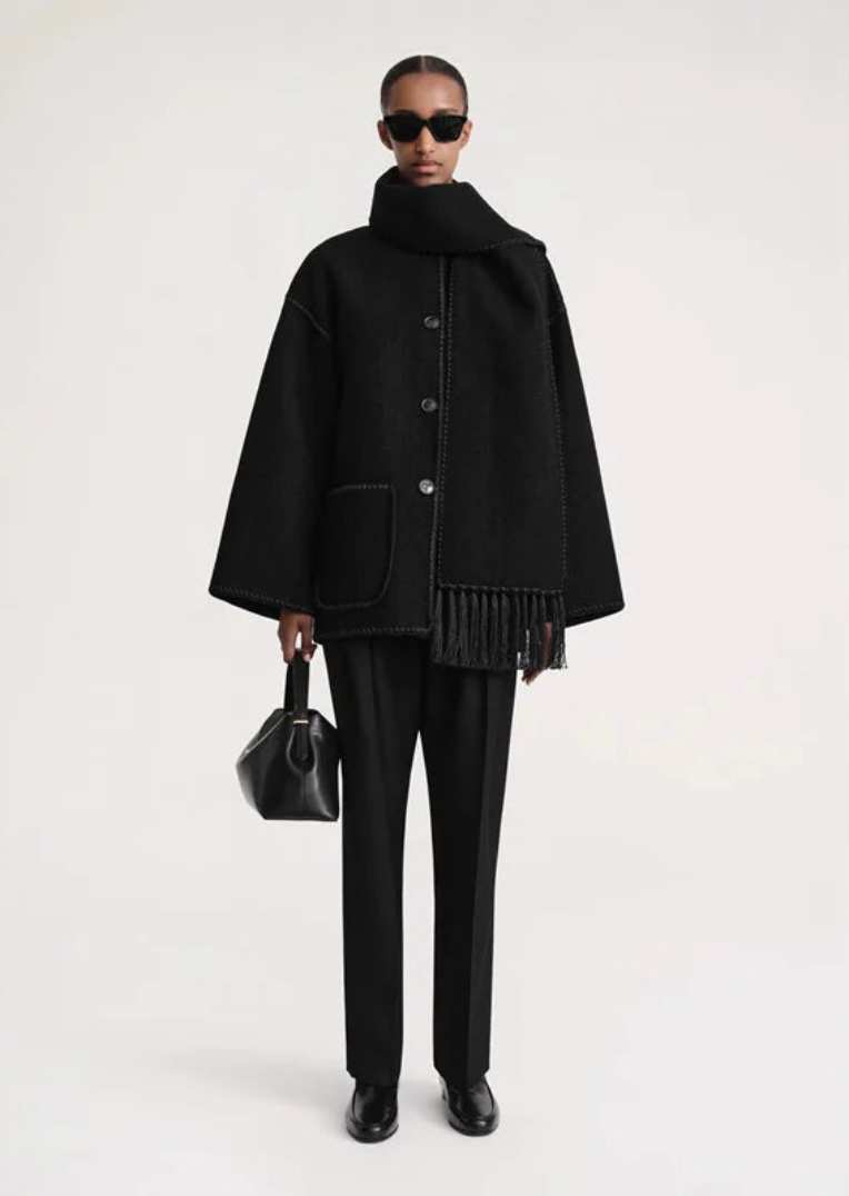 Scarf Jacket Black – Petite Chérie