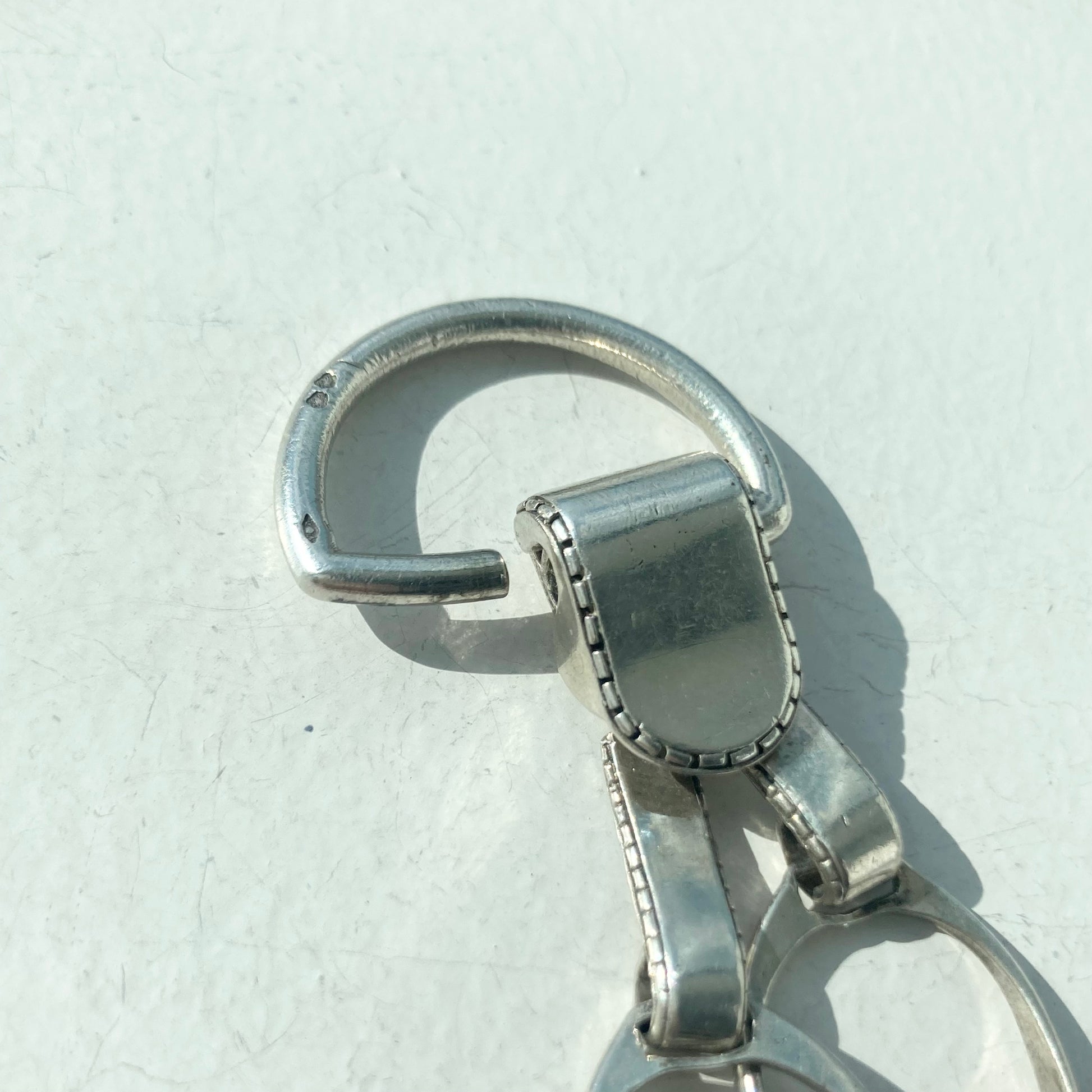 60s HERMES Etrier Keyring vintage エルメス エトリエ キーリング -60