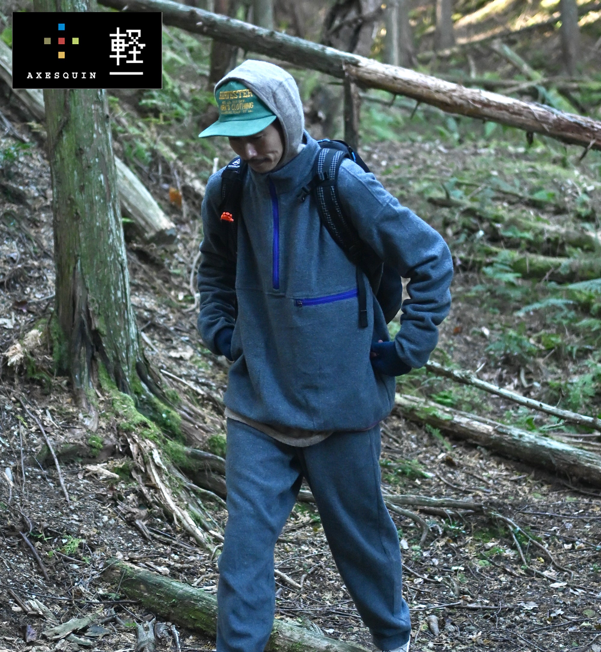 AXESQUIN × Moonlightgear WOOL FLEECE PULLOVER 軽Edition