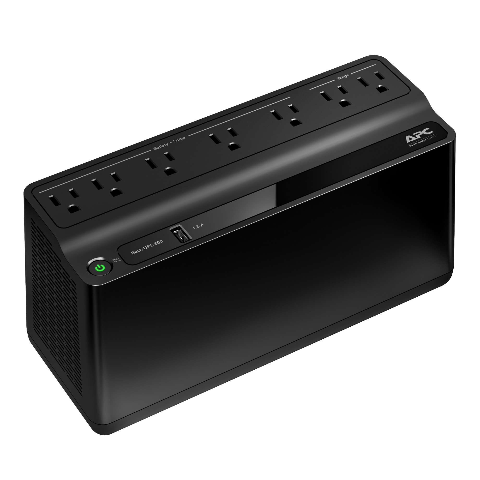 APC 5-ft Back-UPS 7-Outlet 490 Joules 330-Watt 600Va Indoor Usb