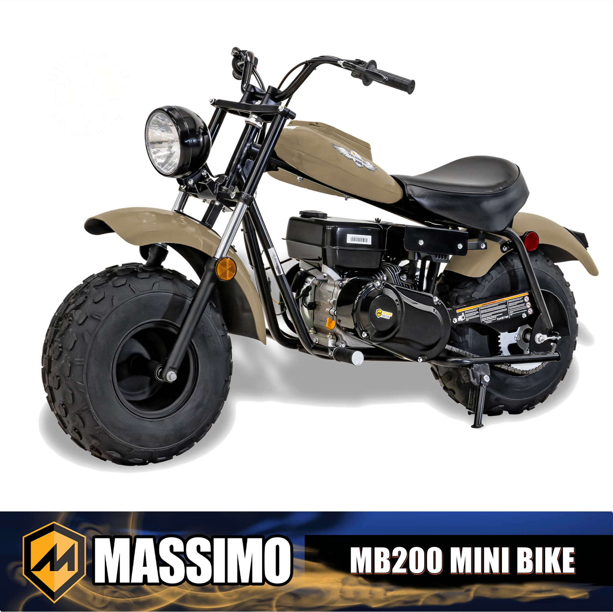 Massimo MB200 Gasoline Chain Drive Mini Bike (Included) MMS-MB200