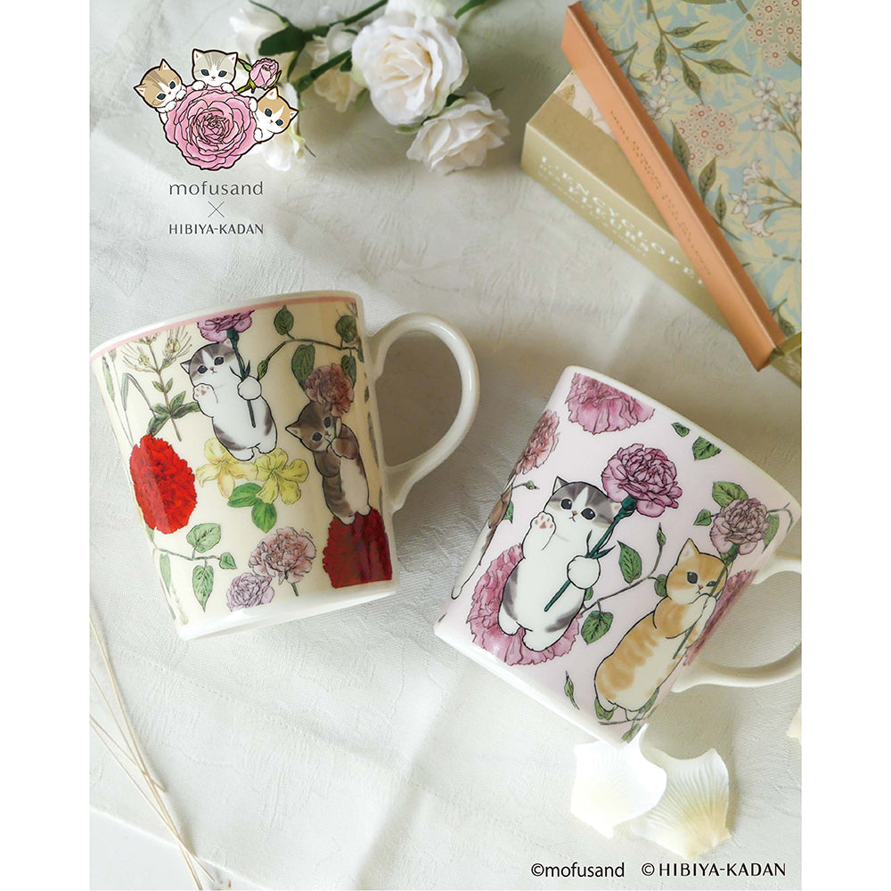 mofusand×日比谷花壇 マグ(ピンク) | mofusandもふもふマーケット