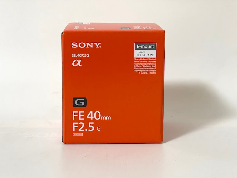 SONY】SEL40F25G（FE40mm F2.5G）をレビュー！ポートレート作例も紹介