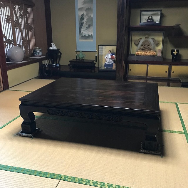 黒檀座卓をリメイクしました | 木創庵 店長ブログ
