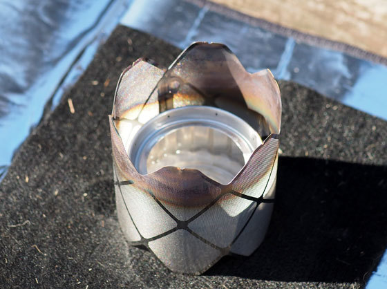 炎の見えるゴトク兼風防『X-MESH STOVE』ミュニークの新作: 自転車と