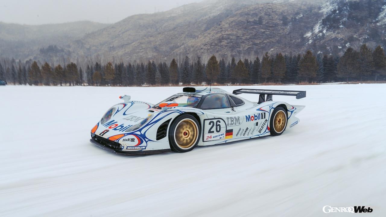 アイスレースでル・マン24時間ウイナー「ポルシェ 911 GT1」が見事な