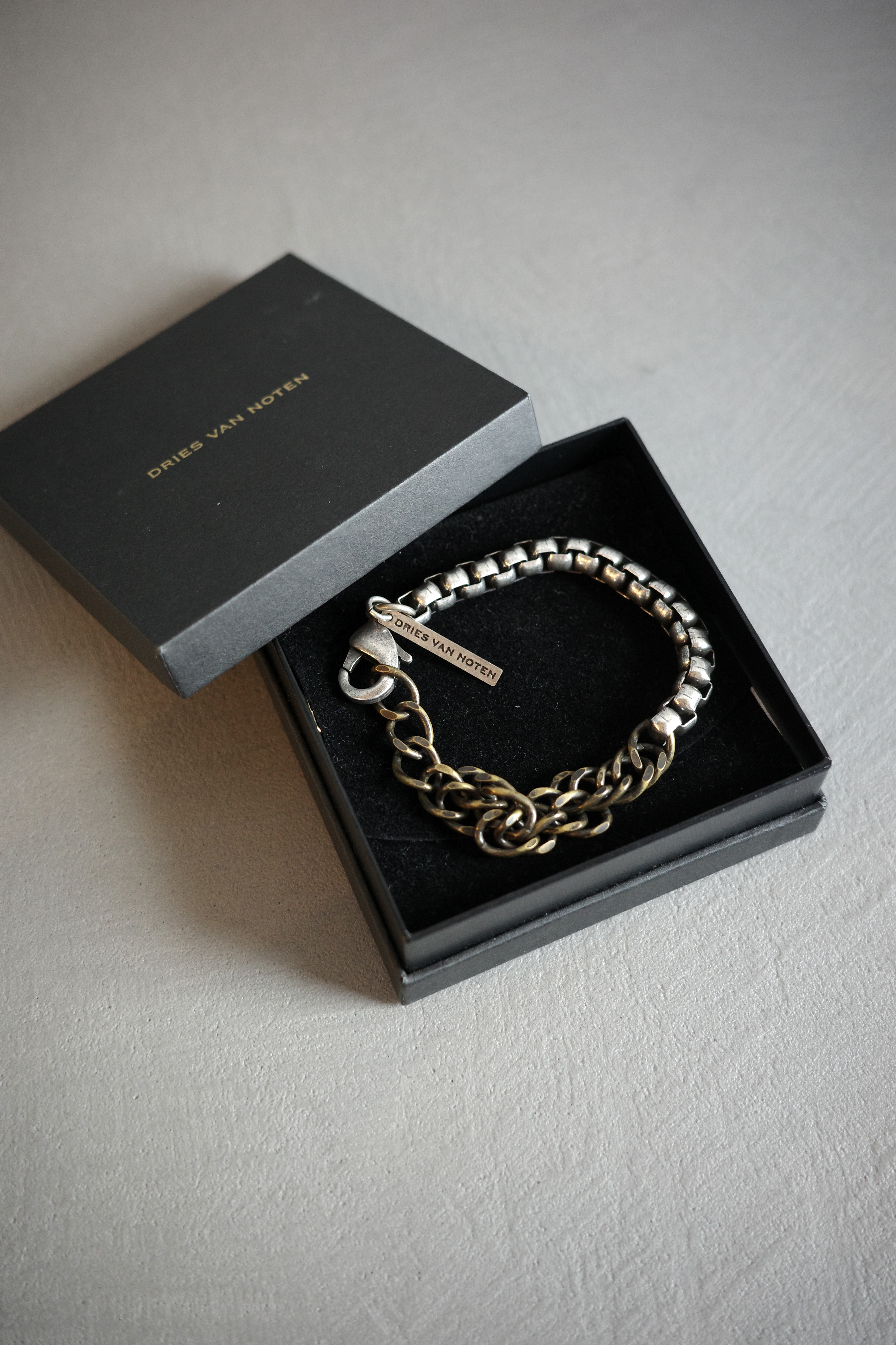 DRIES VAN NOTEN コントラストチェーンブレスレット - mozme