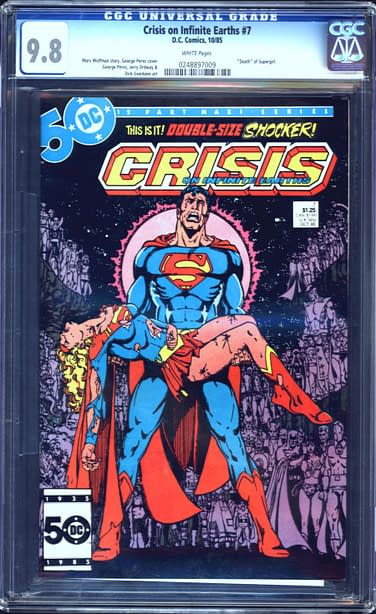 Crisis On Infinite Earths #7 9.8 Up For Auction Right Now