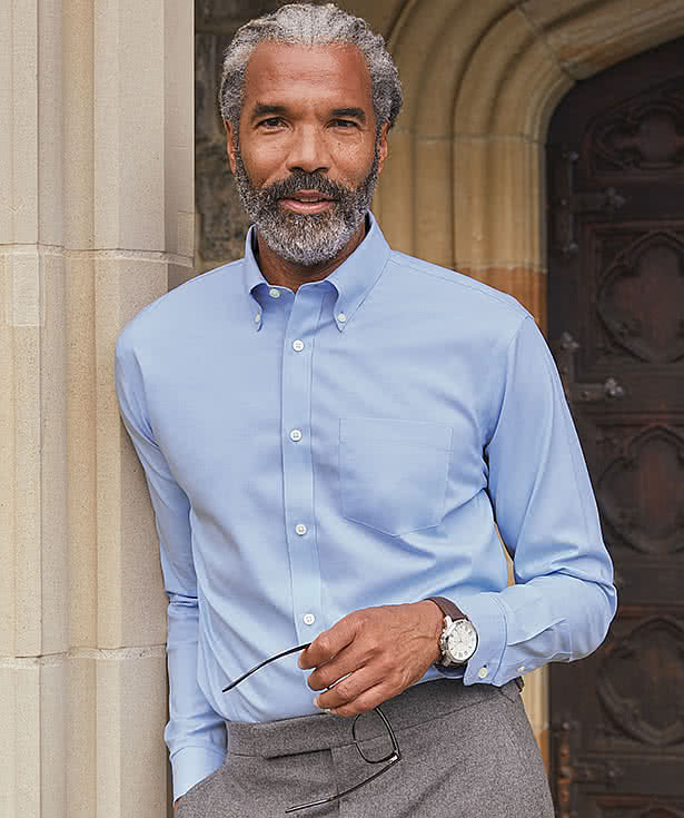 Custom Brooks Brothers Wrinkle-Free Stretch Pinpoint Dress Shirt