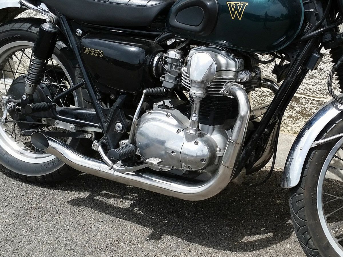 W650 ステンレス2in2 Hot Rod フルエキゾーストマフラー MASS Exhaust