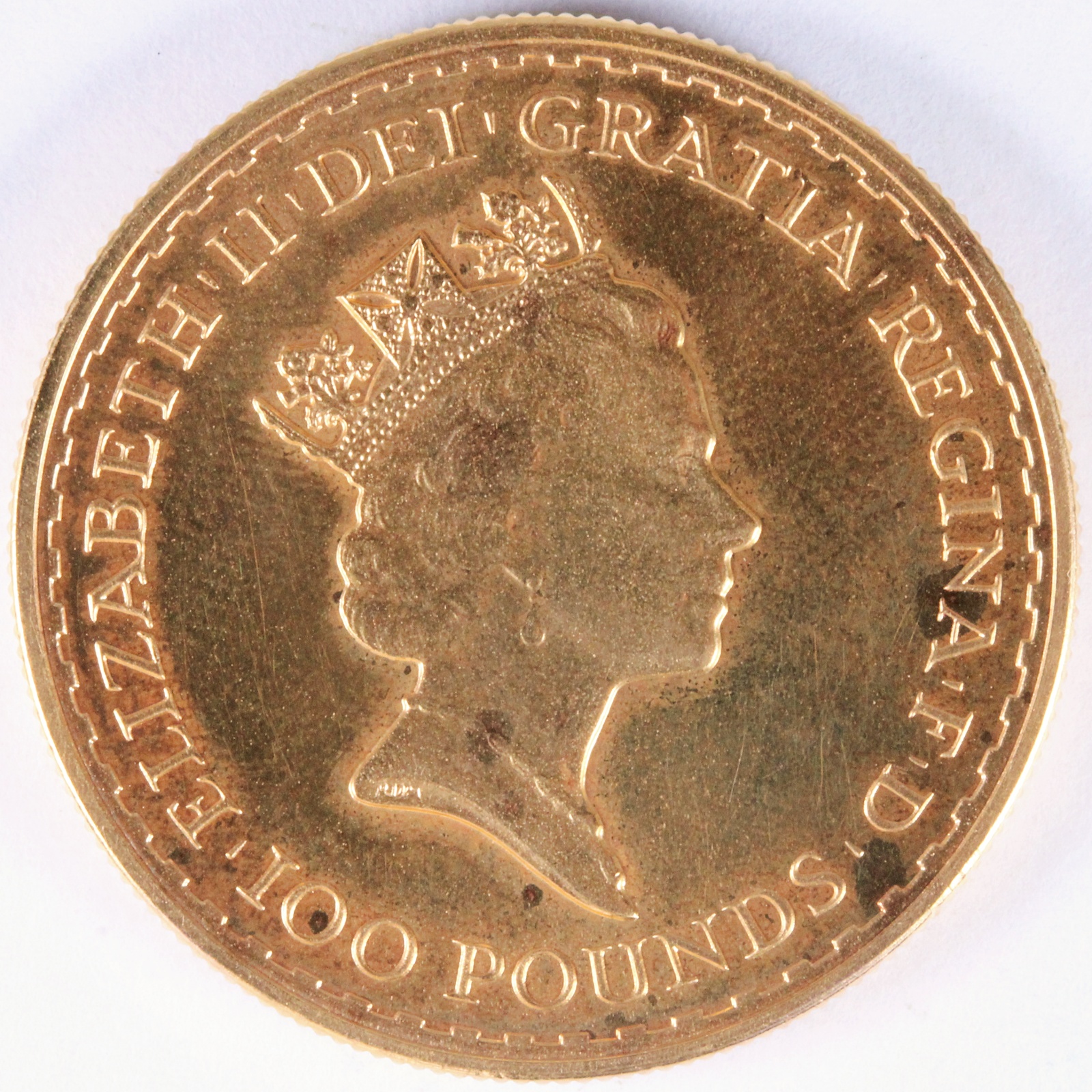 イギリス 100ポンド 金貨 1987年 古銭 | ミスターコインズ