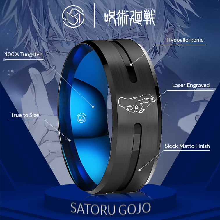 Jujutsu Kaisen Pendant + Satoru Gojo Ring – MugenSense
