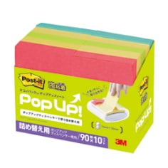 ポスト・イット® 強粘着ポップアップノート 詰替用 6561SSPOP-AP, 多色