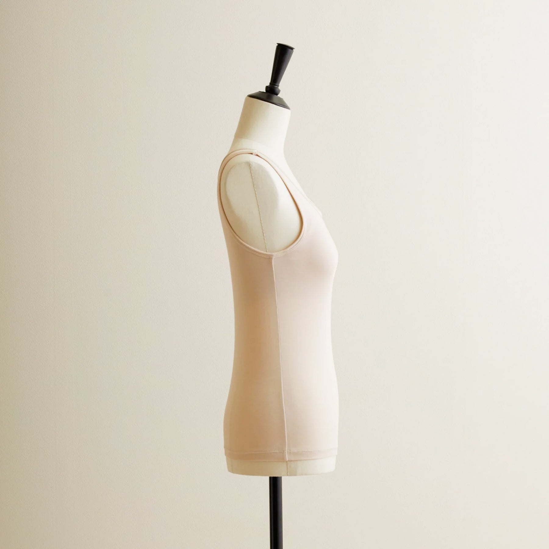 シルク100%タンクトップ, カップ付き, エクリュ／ブラトップインナー