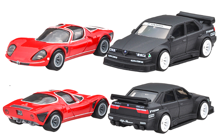 ホットウィール プレミアム 2パック アルファロメオ 155 V6 TI / '69