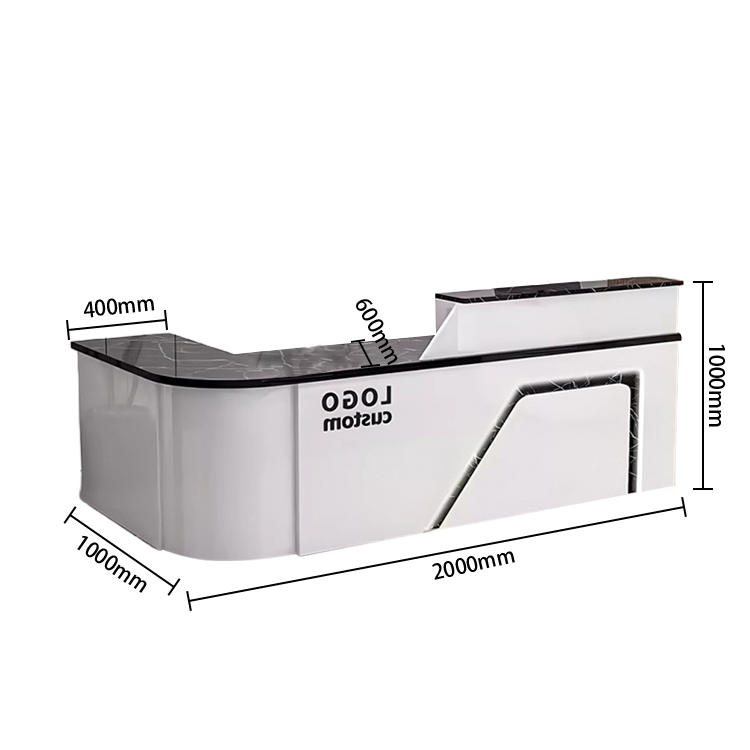 受付カウンター,レジカウンター,L字型カウンター,事務用,大容量収納