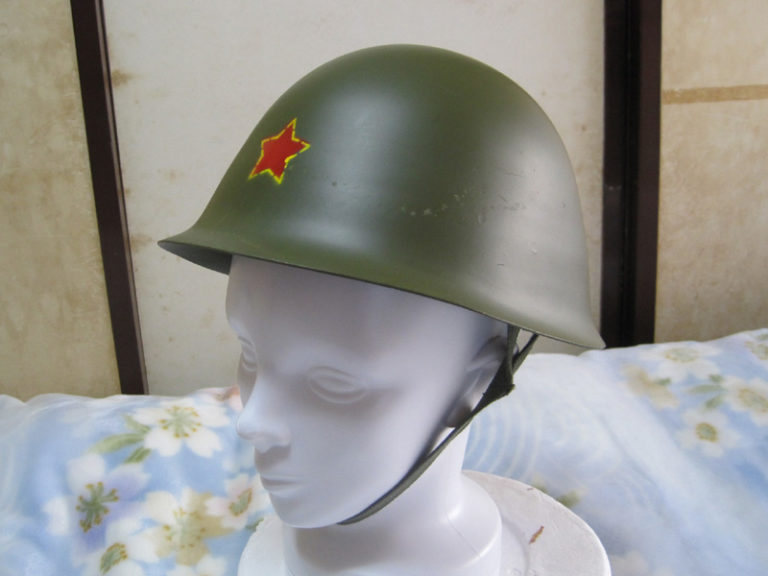 中国人民解放軍 GK-80A ヘルメット・縁取帽章塗装型 (実物)│ナナシ