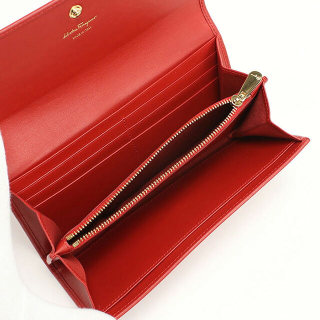 中古 フェラガモ 長財布二折 レディース ブランド FERRAGAMO 22 D502