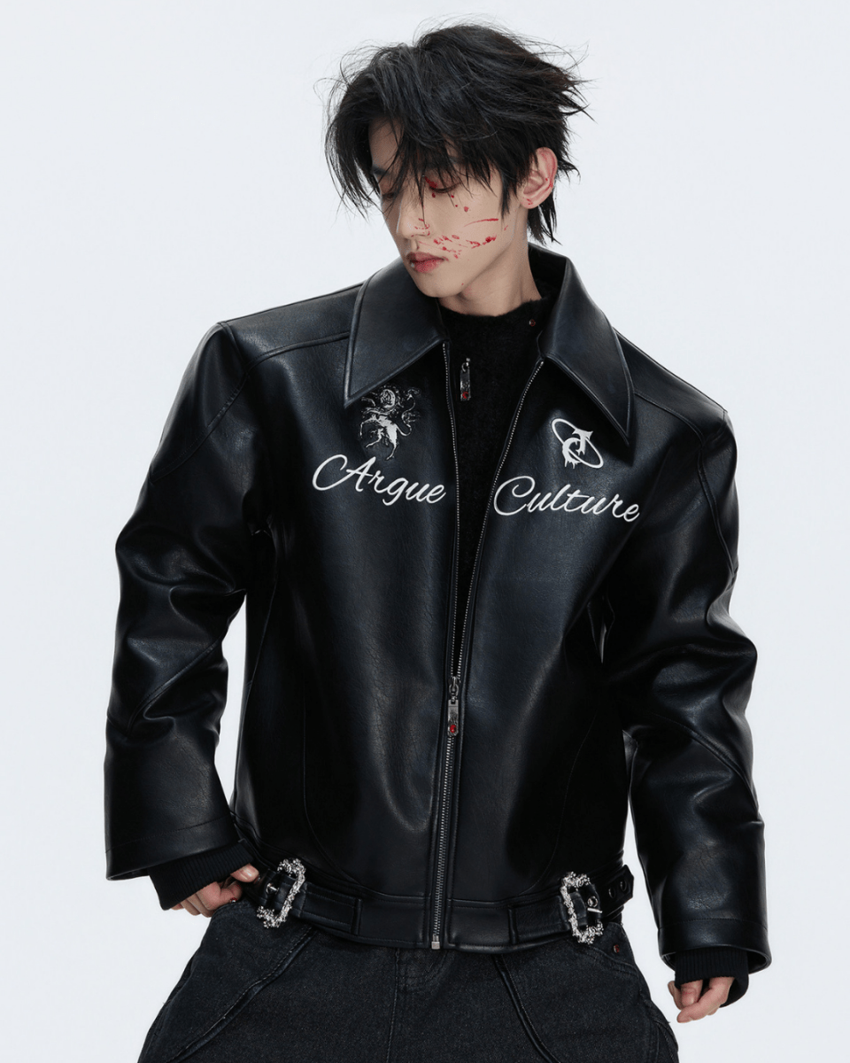 ArguE CulturE】BLACK HORSE LEATHER JACKET na2287 – Nanostudio