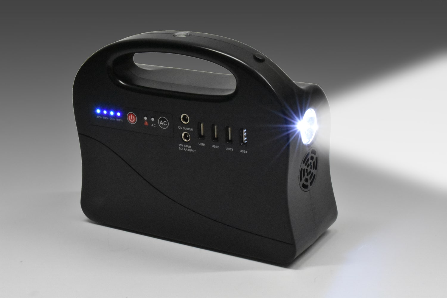 簡単・軽量！ポータブル電源(リチウムイオン電池) 交流 100W正弦波