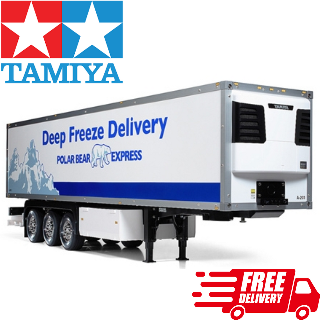 Tamiya 1/14 RC 3 Axle Reefer Trailer Kit Tractor Semi Truck