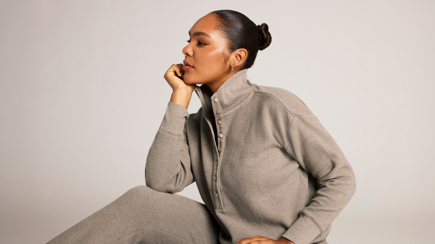 Whipped Cardi in Black | Black Snap Up Cardigan - Women's Tops