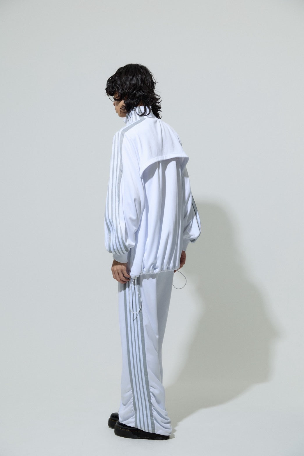 Angled Shape Track Jacket(White) – neith.onlinestore