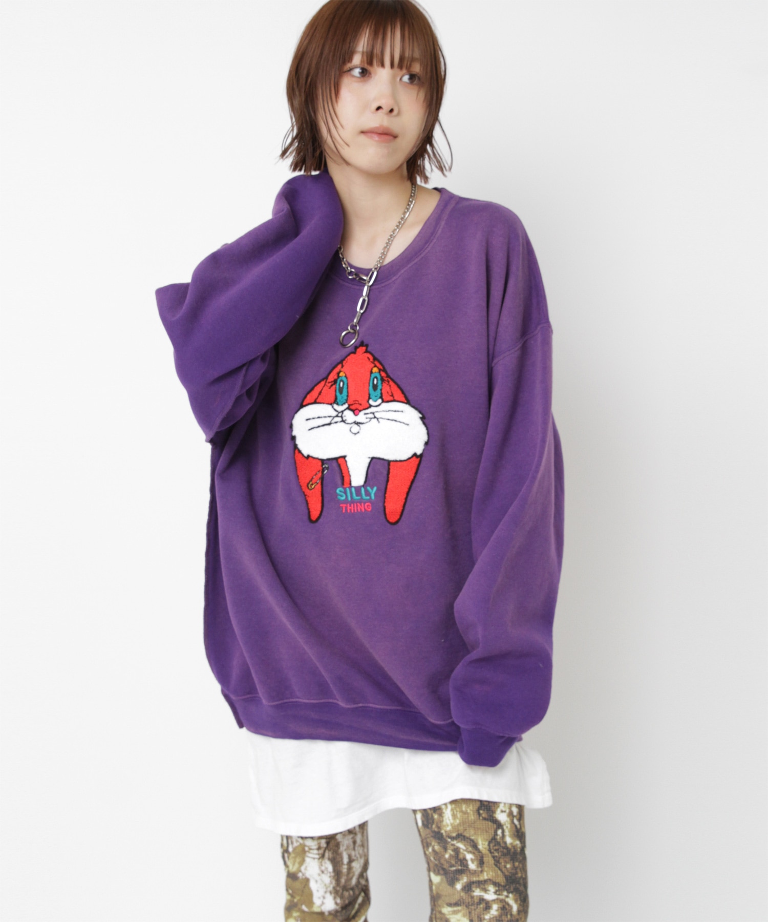 M2360 ユーズドエフェクトラビットトレーナー(M ブラック): トップス