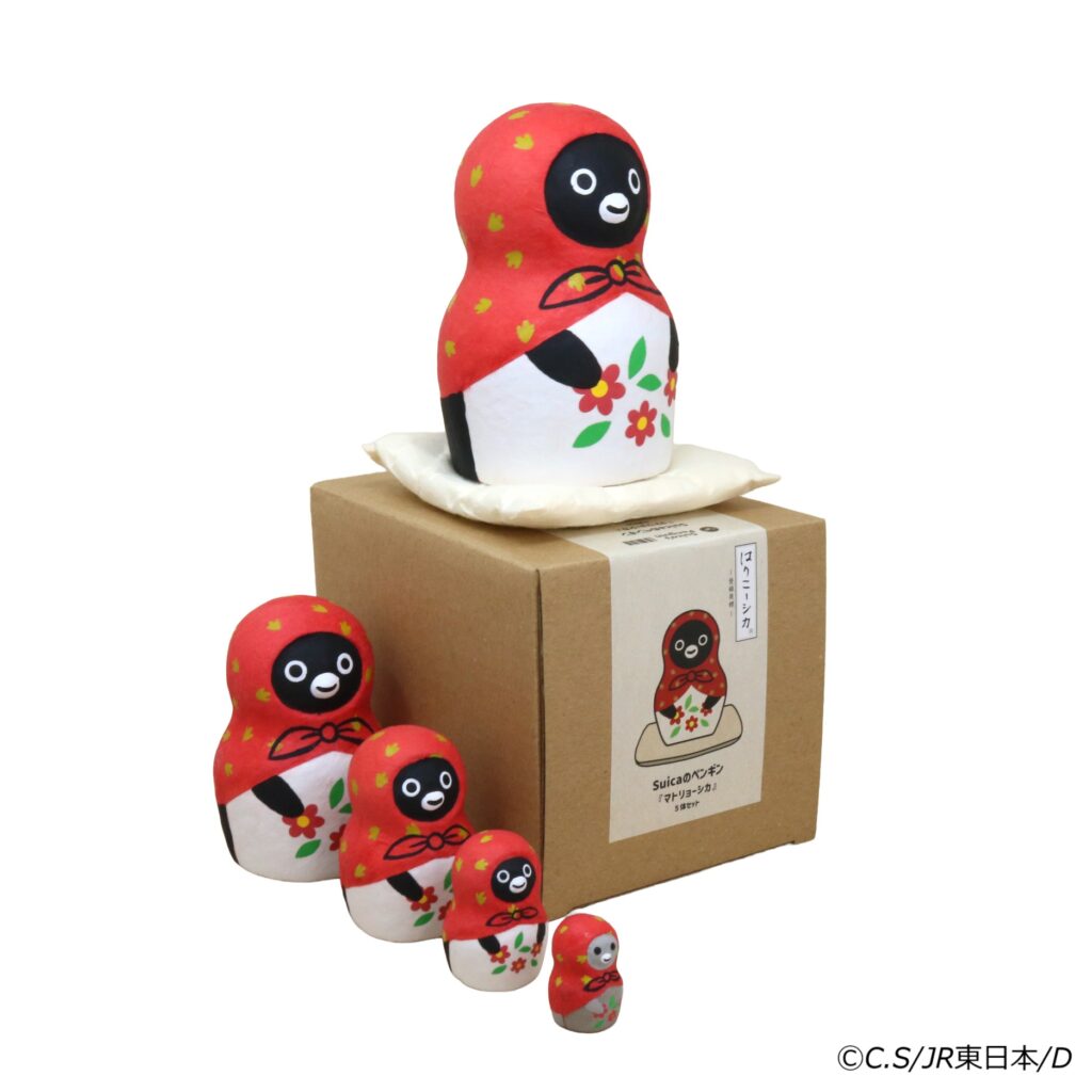 Suicaのペンギンから「はりこーシカ」のマトリョーシカとだるまが登場