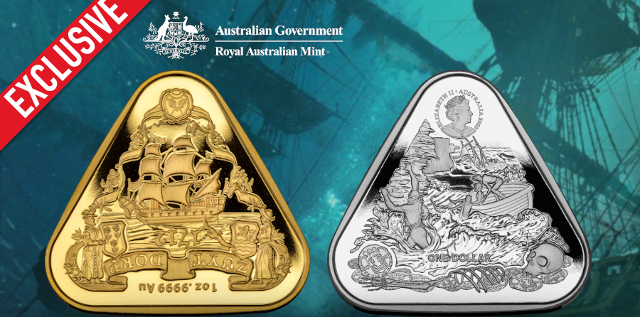 Australian Shipwreck Series - Unique Triangular-shaped Coins