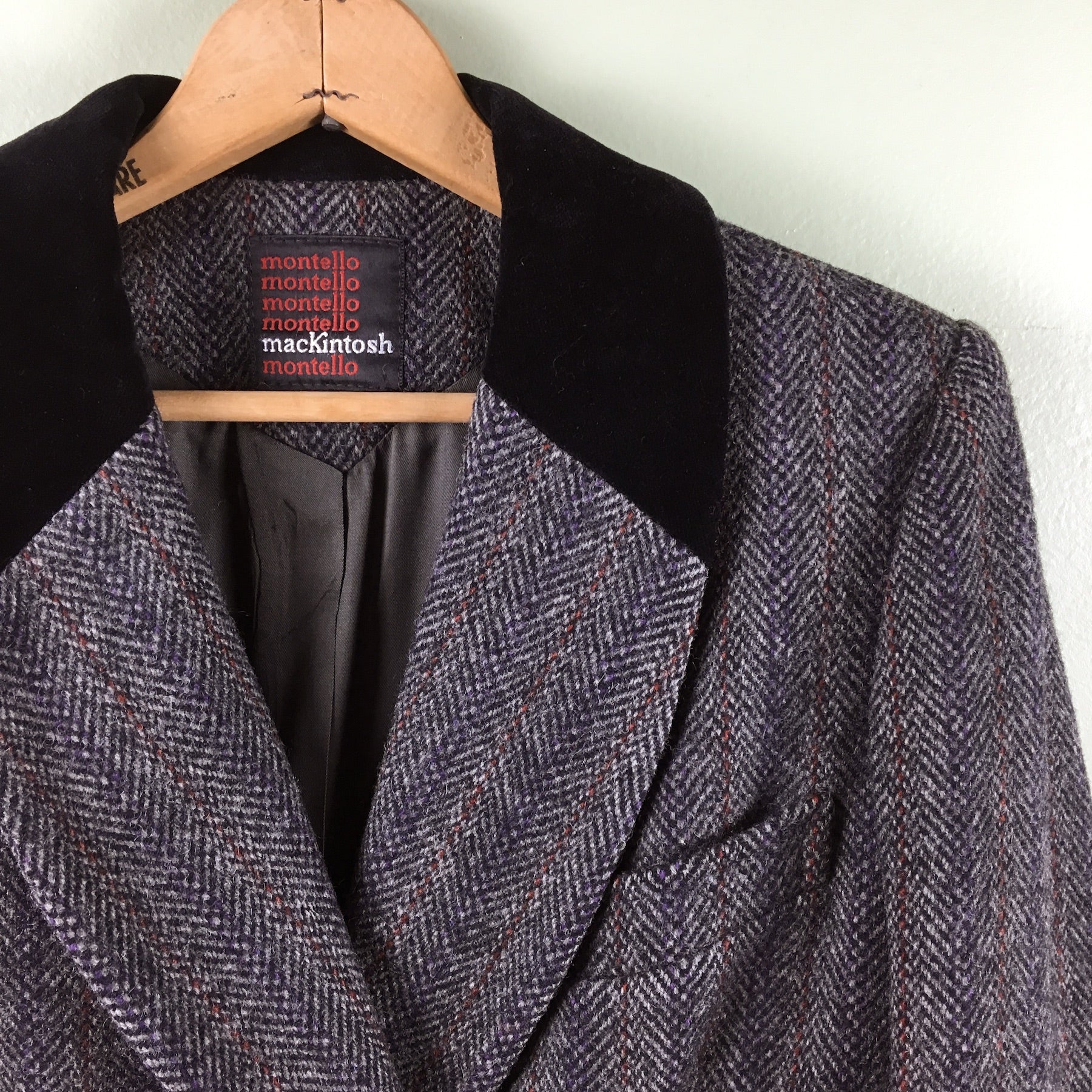 Herringbone tweed chesterfield coat - Montello by Mackintosh