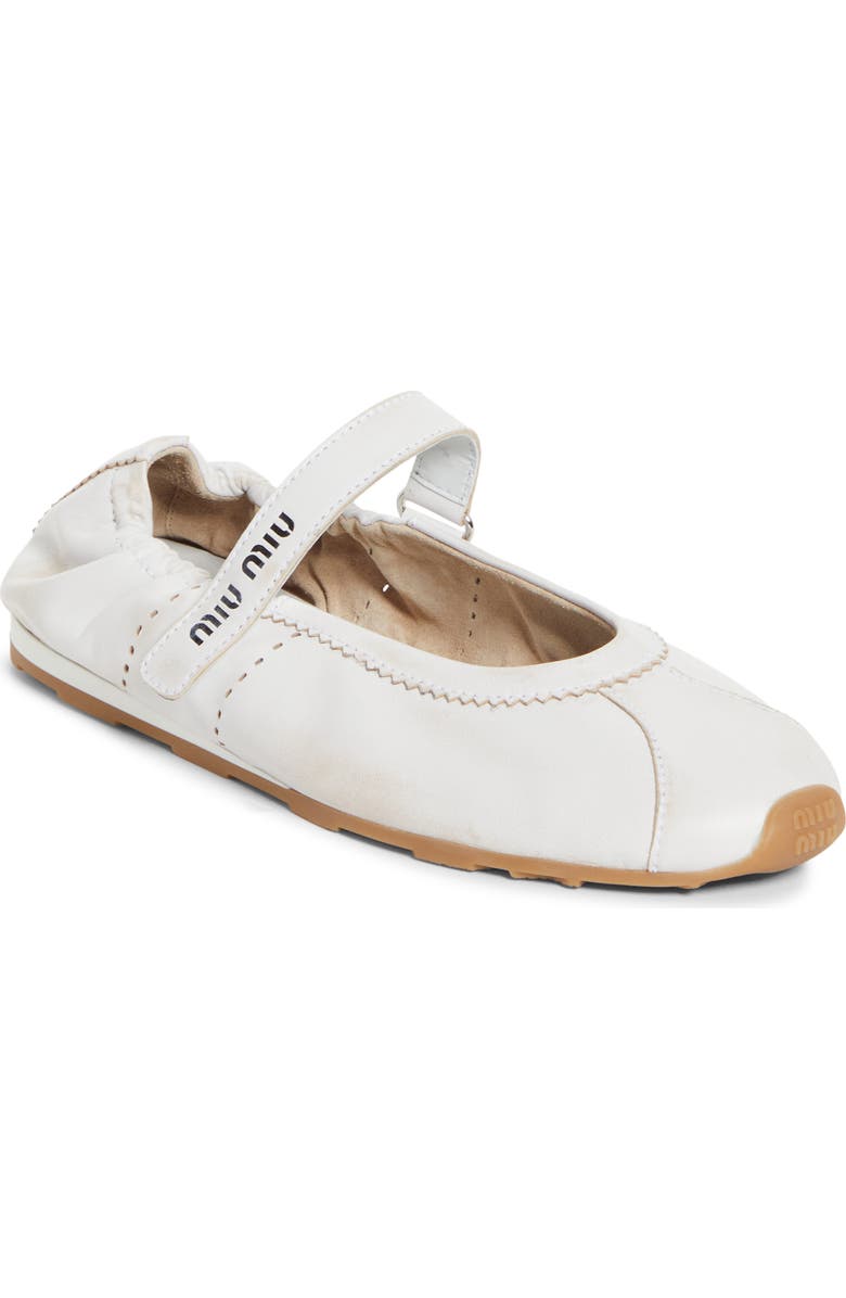 Miu Miu Plume Mary Jane Ballet Flat Sneaker (Women) | Nordstrom