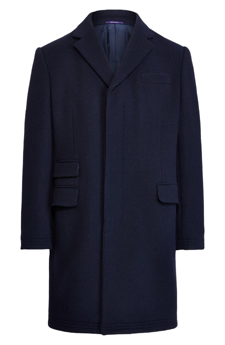 Ralph Lauren Purple Label Kent Paddock Brushed Wool Topcoat
