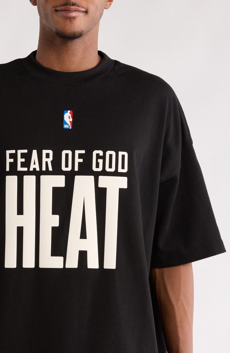 Fear of God Essentials x NBA '90s Fit Heat Graphic T-Shirt | Nordstrom