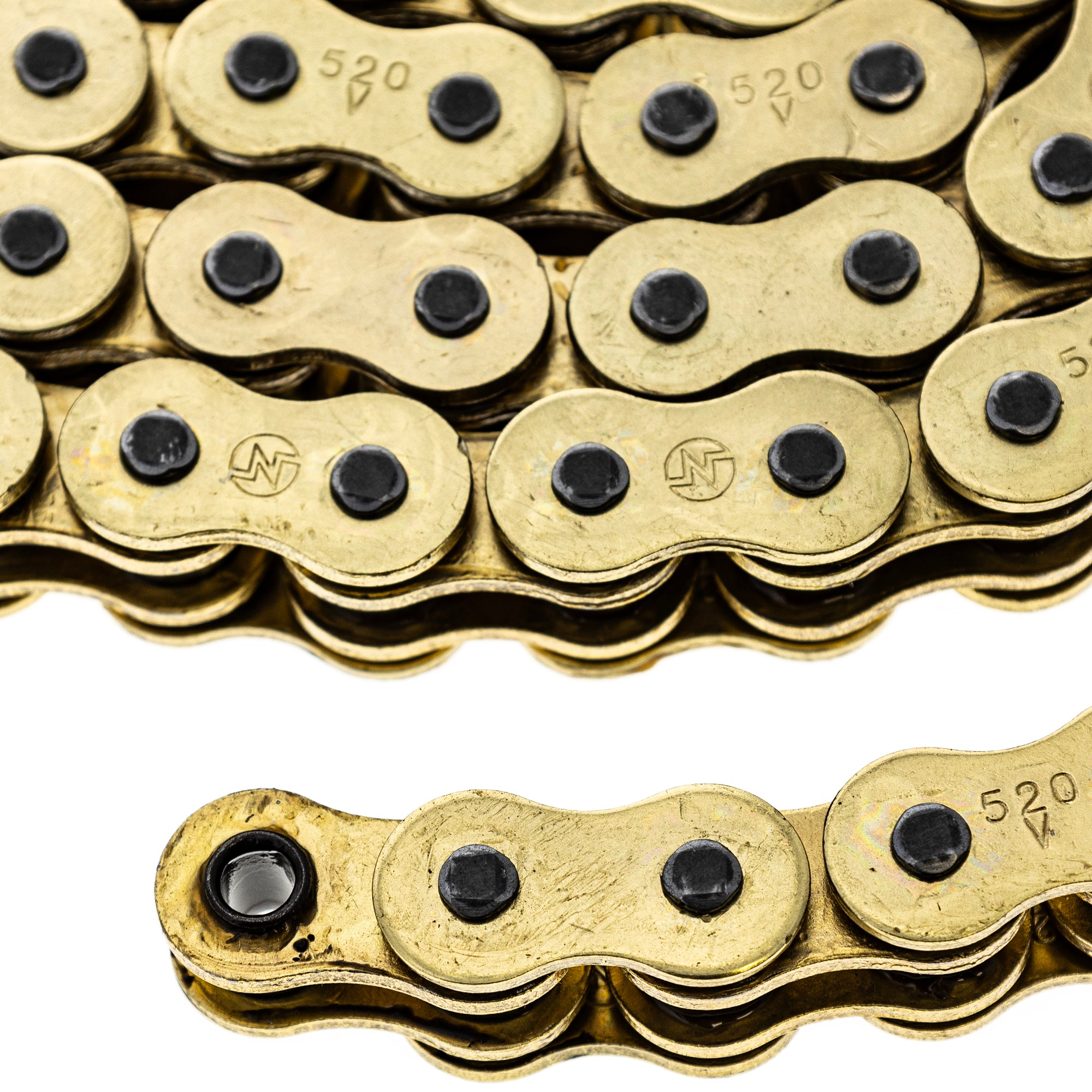 Gold 520 X-Ring Chain 128 Links With Connecting Master Link