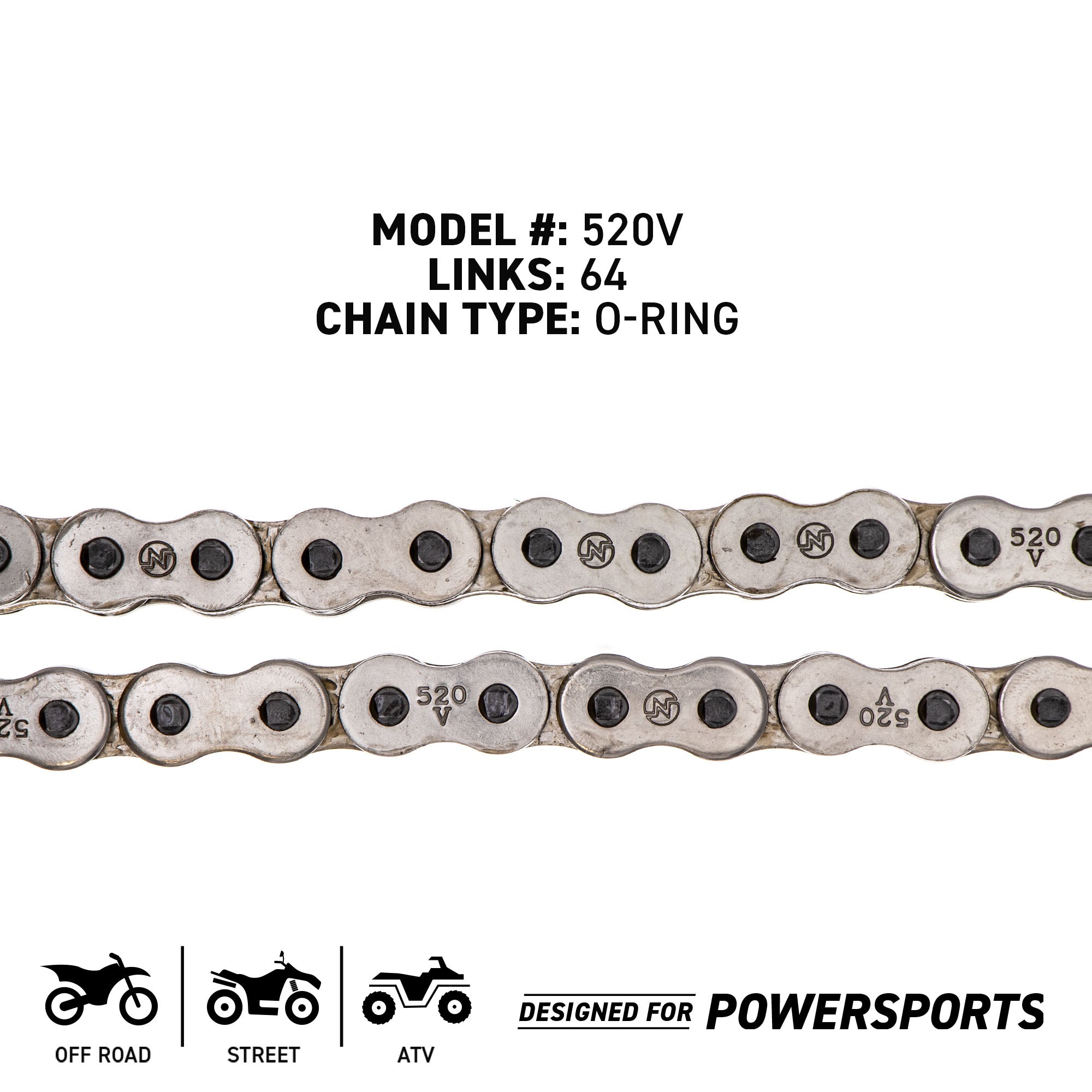 Drive Chain 64 O-Ring w/ Master Link Polaris | NICHE PARTS