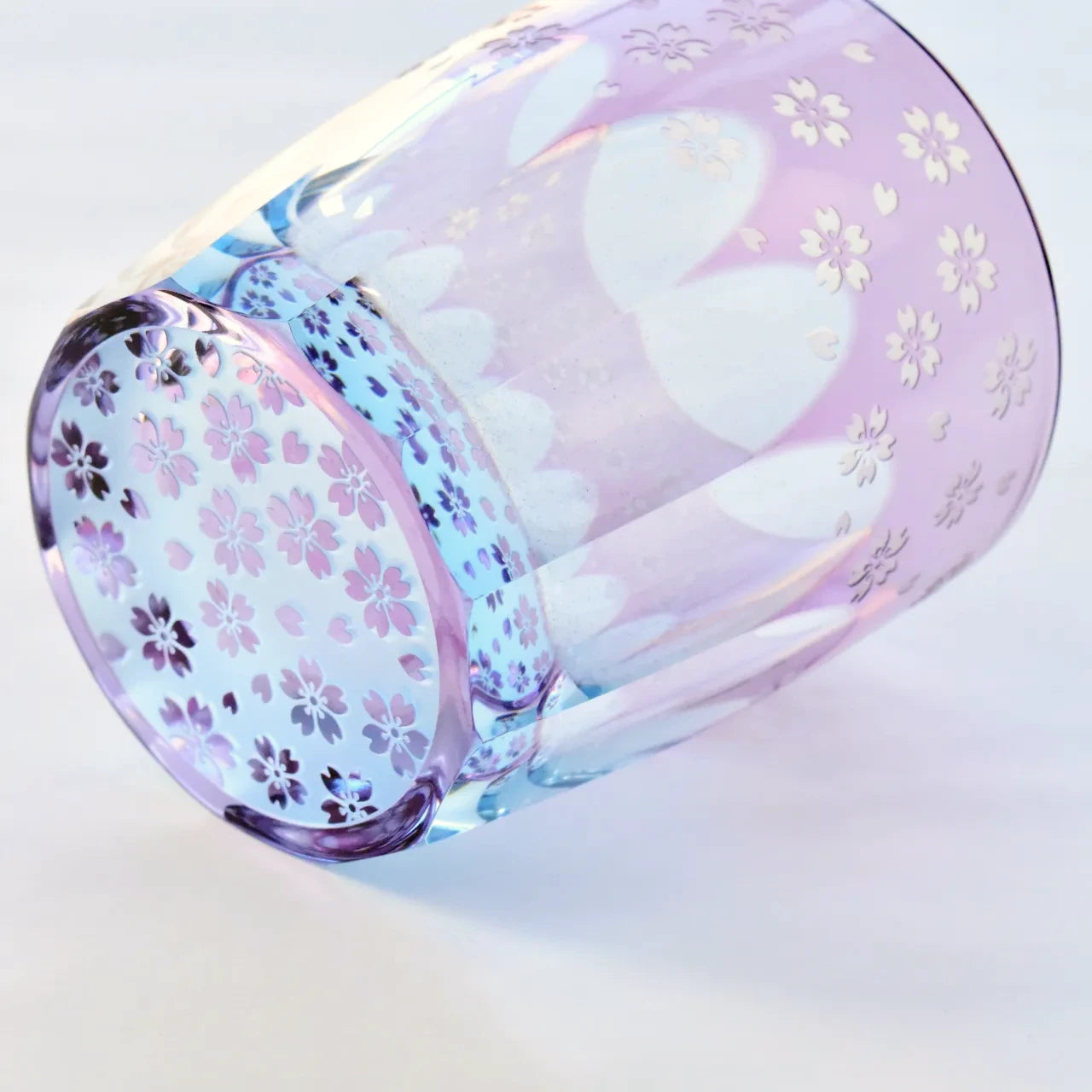 江戸切子 砂切子 サクラサク オールドサイズ | ギフトショップ Nihon