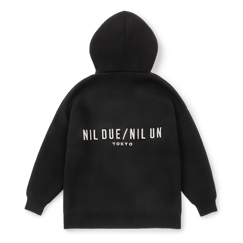 マツ】NIL DUE NIL UN パーカー EMBROIDERY KNIT HOODIE | NIL DUE